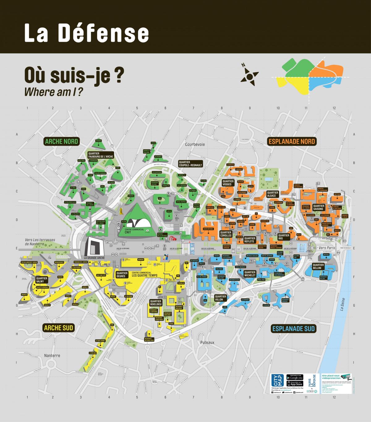 வரைபடம் La Défense