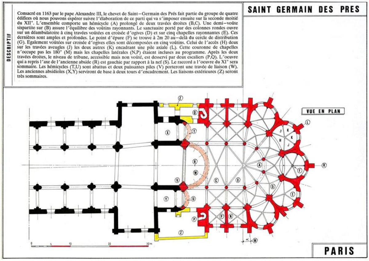 வரைபடம் Saint-Germain-des-பிரெஸ்
