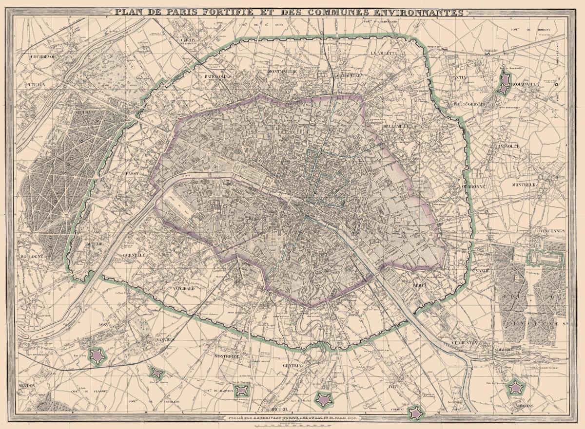 வரைபடம் பாரிஸ் 1850