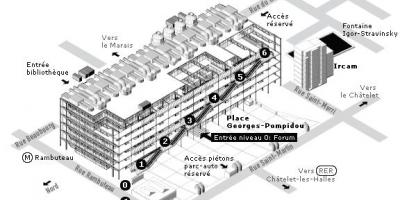 வரைபடம் Pompidou மையம்