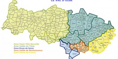 வரைபடம் Val-d'Oise